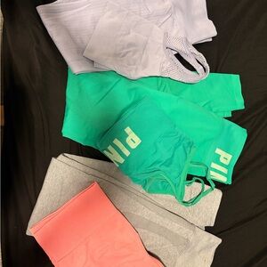 PINK Victoria's Secret Activewear Set - Green, Pink, Gray